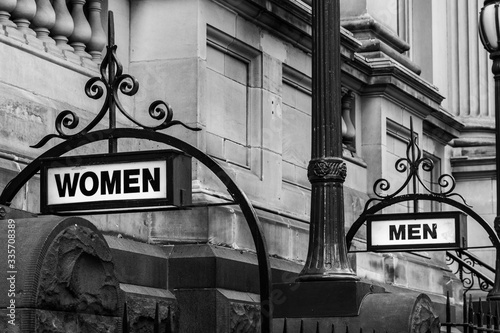Street signs for public toilets in the Melbourne CBD
