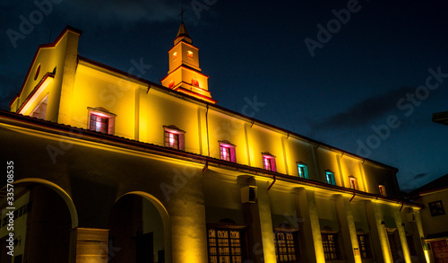 night view of the monserrate lights 