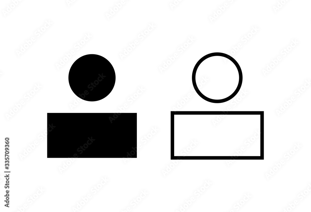 people icons set on white background. person icon. User vector icon people icons set on white background. person icon. User vector icon