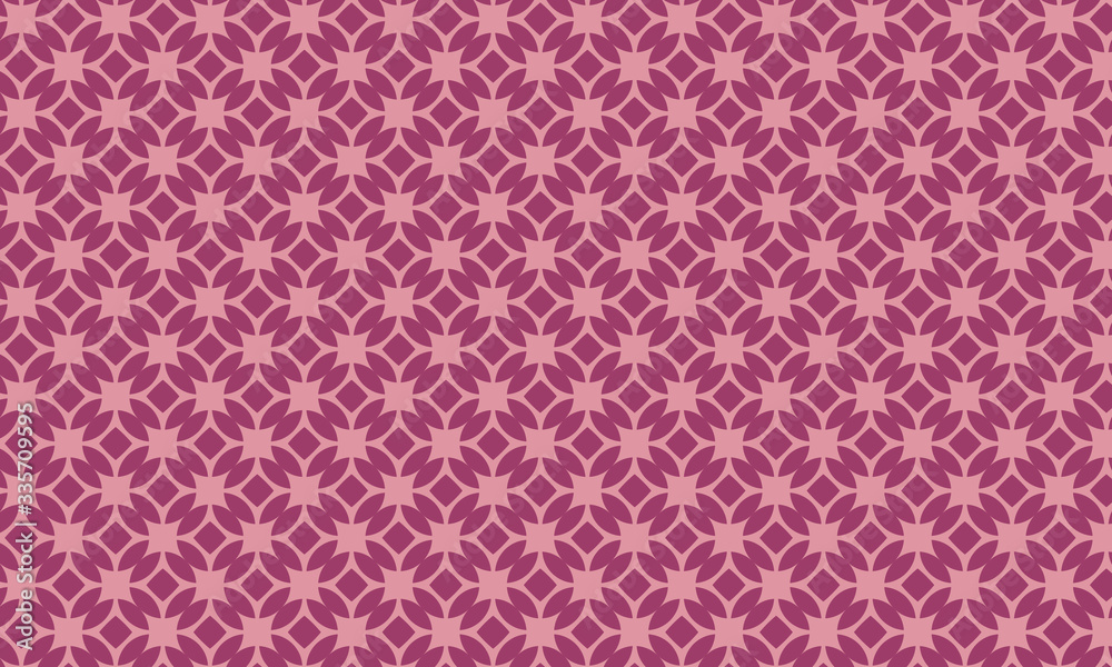 Two Tone Pink Circular Seamless Pattern - Wallpaper - Fabric Design - Background