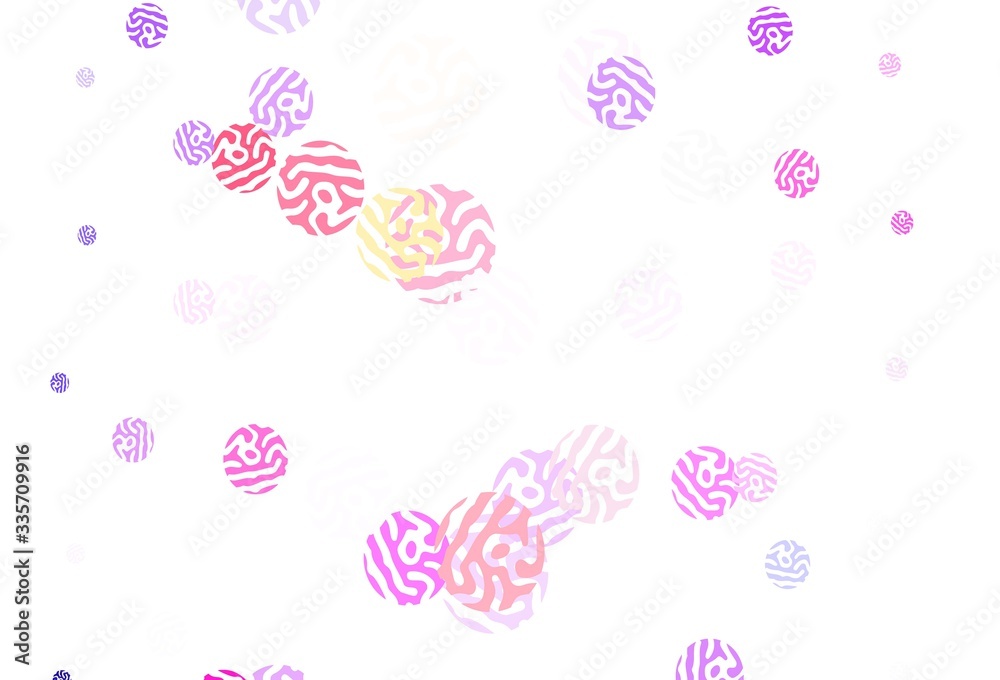Light Blue, Red vector texture with disks. Light Blue, Red vector texture with disks.