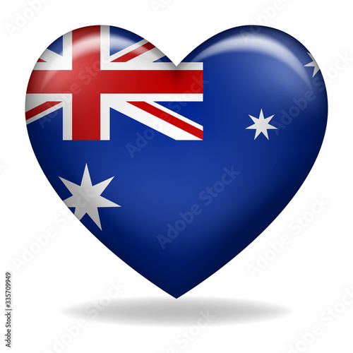 Heart shape of Australia insignia