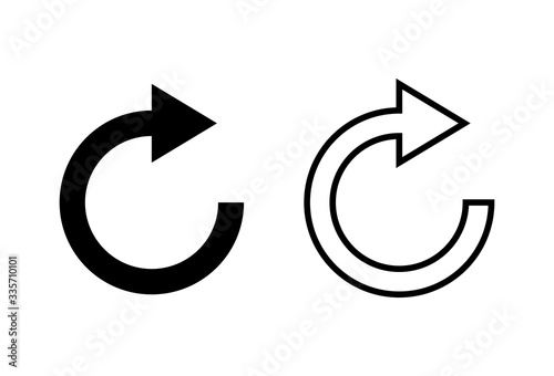 Refresh icons set. Reload icon vector. Update icon. convert icon