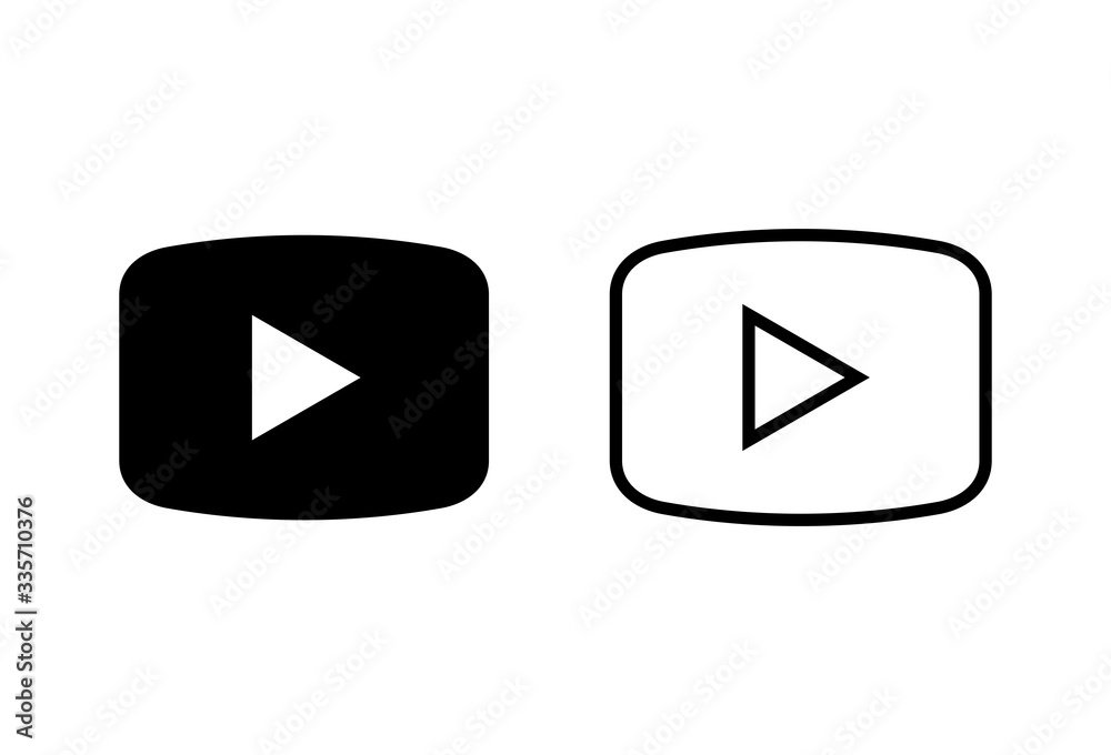 play Icons set. Play button vector icon. Video icon vector play Icons set. Play button vector icon. Video icon vector