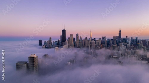 Chicago and Dramatic Fog Hyperlapse