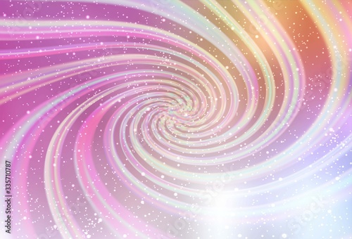 Light Pink, Yellow vector texture with milky way stars. Shining illustration with sky stars on abstract template. Pattern for astrology websites.