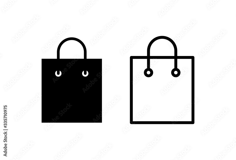 Shopping bag icons set. Shopping bag vector icon Shopping bag icons set. Shopping bag vector icon