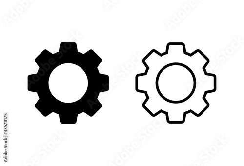 Setting Icons set. Setting vector icon. Cog Settings Icon Symbol. Gear