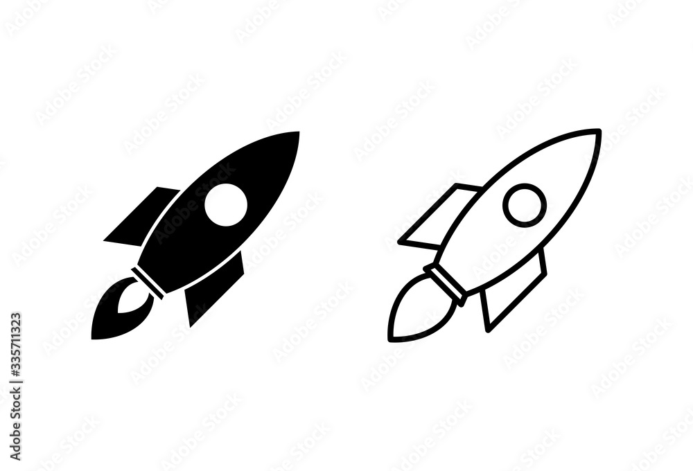 Rocket vector icons set. Start Up Concept Symbol. Startup icon Rocket vector icons set. Start Up Concept Symbol. Startup icon