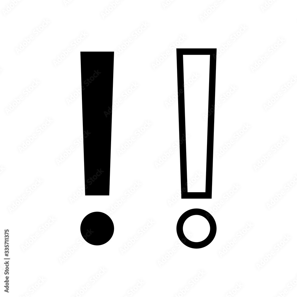 Exclamation danger sign vector icon set. attention sign icon. Hazard warning attention sign. icon alert. Risk Exclamation danger sign vector icon set. attention sign icon. Hazard warning attention sign. icon alert. Risk