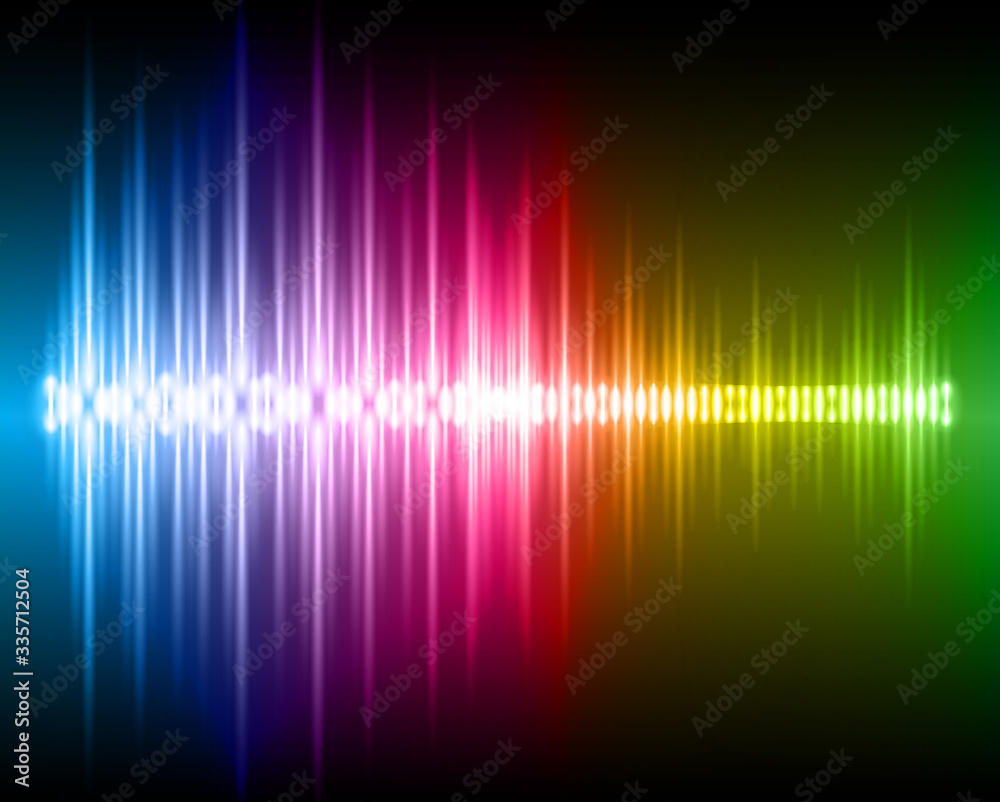 Sound waves oscillating dark light Sound waves oscillating dark light