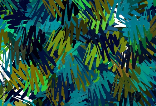 Dark Blue, Yellow vector background with stright stripes.