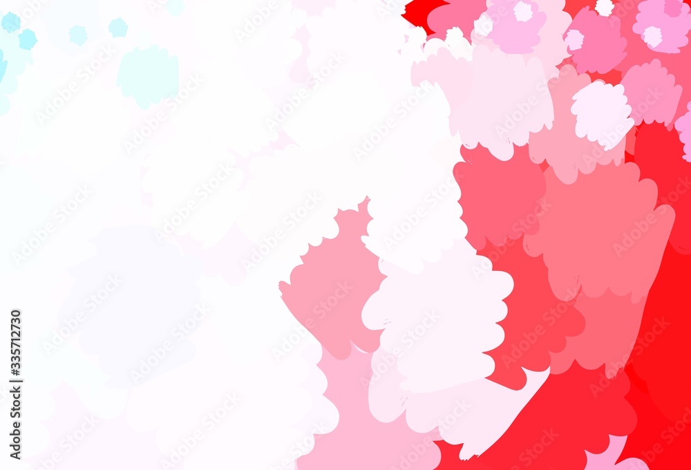 Obraz premium Light Blue, Red vector texture with abstract forms.