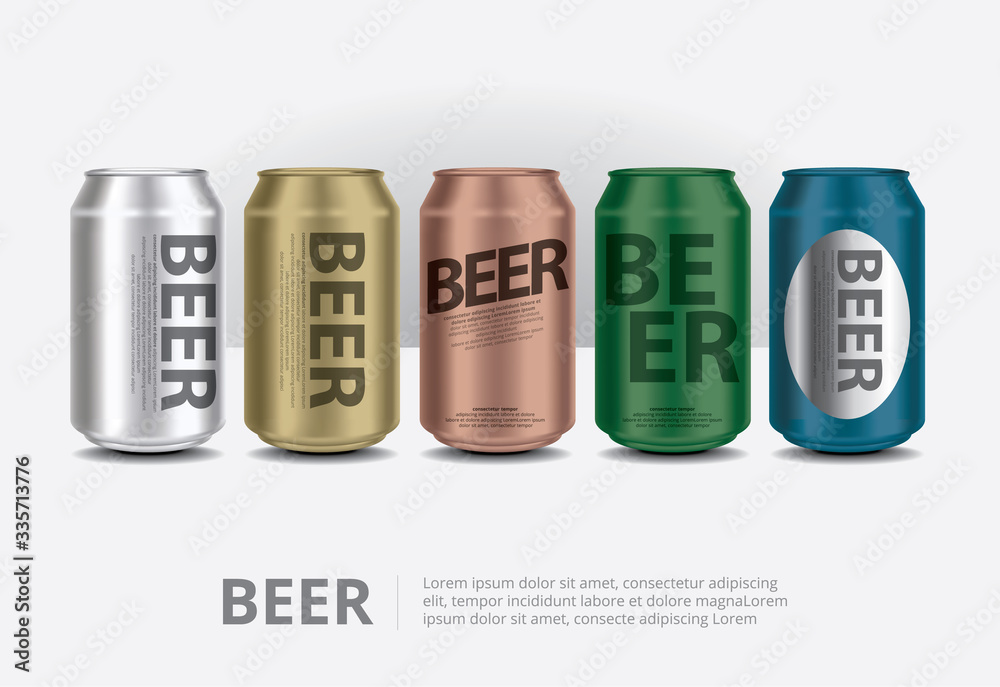 Aluminum Cans Beer isolated Vector Illustration Aluminum Cans Beer isolated Vector Illustration