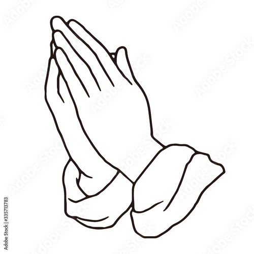 vector illustration of "Praying hands"