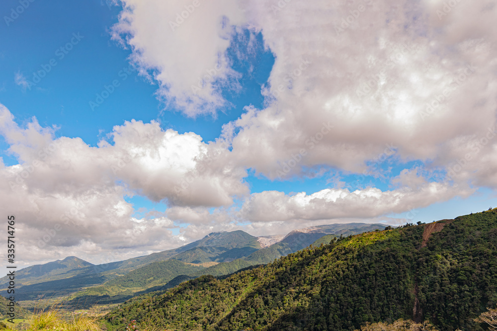 Obraz premium mountain landscape with clouds