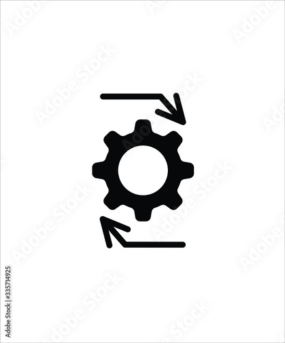 process flat icon,vector best flat design icon.