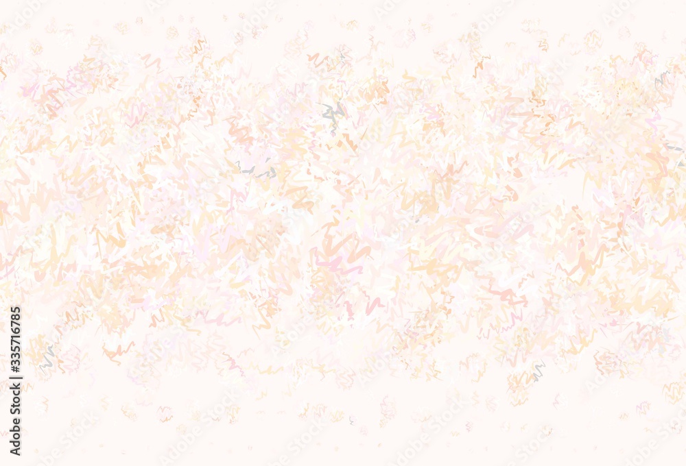 Fototapeta premium Light Red, Yellow vector background with wry lines.