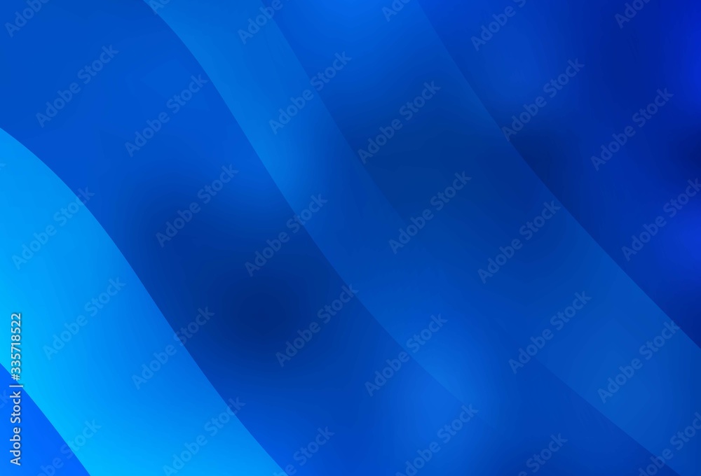 Fototapeta premium Light BLUE vector blurred background.