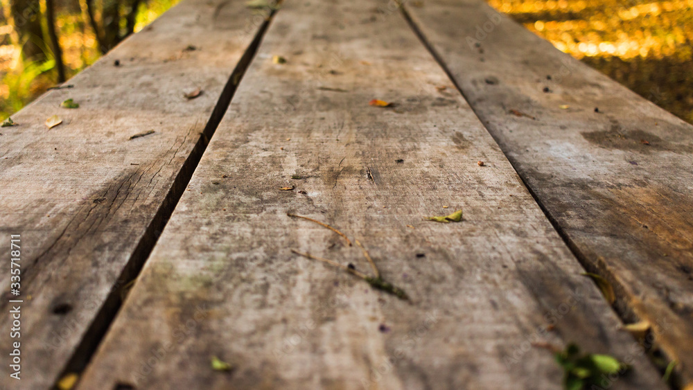 Wooden empty table with nature background. Wooden empty table with nature background.
