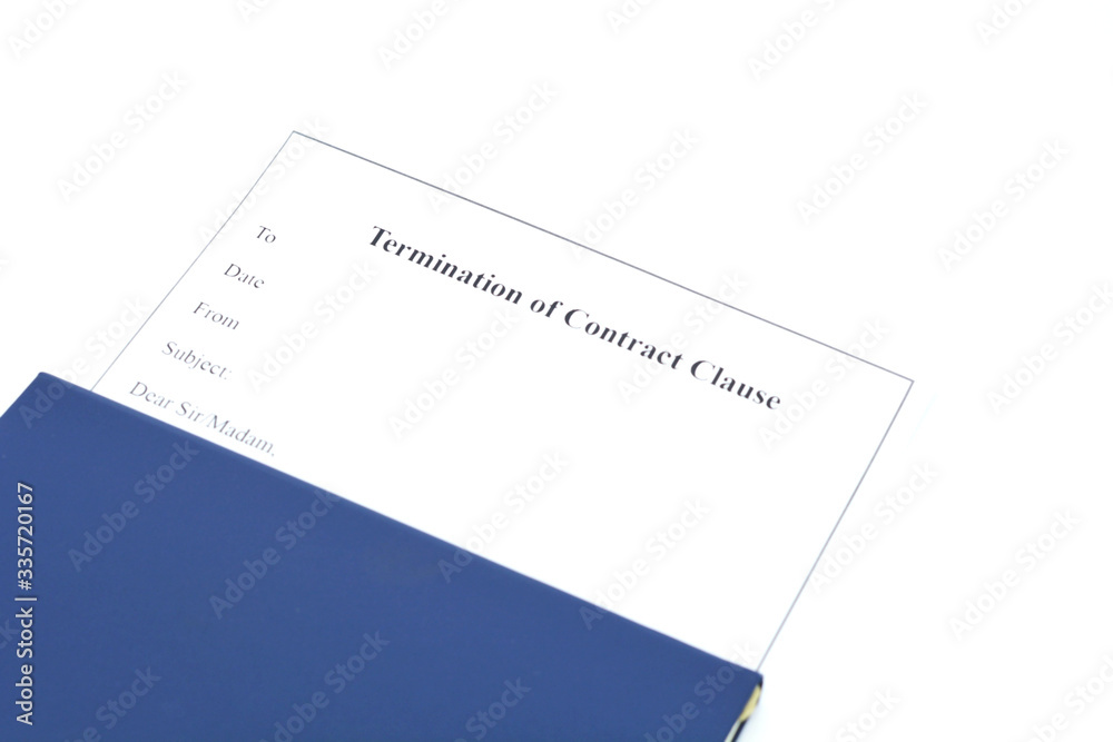 Termination of Contract document.contract termination due to COVID-19 or coronavirus disease Termination of Contract document.contract termination due to COVID-19 or coronavirus disease