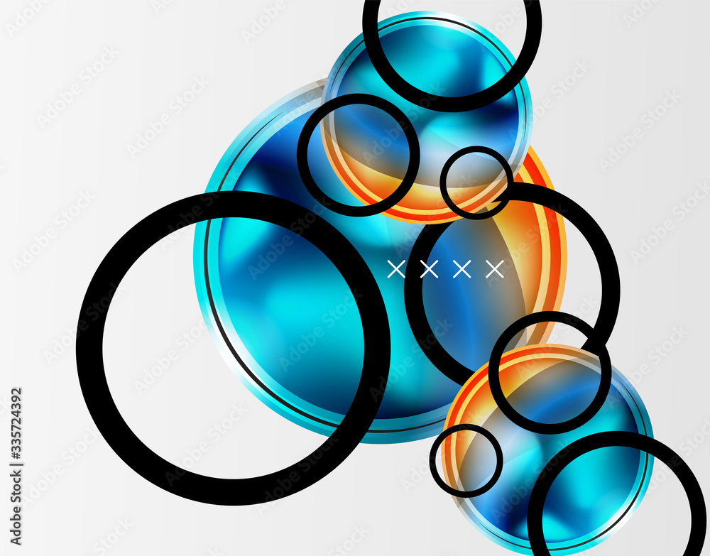 Abstract background - glossy glass bubbles, abstract sphere shapes. Vector Illustration For Wallpaper, Banner, Background, Card, Book Illustration, landing page Abstract background - glossy glass bubbles, abstract sphere shapes. Vector Illustration For Wallpaper, Banner, Background, Card, Book Illustration, landing page