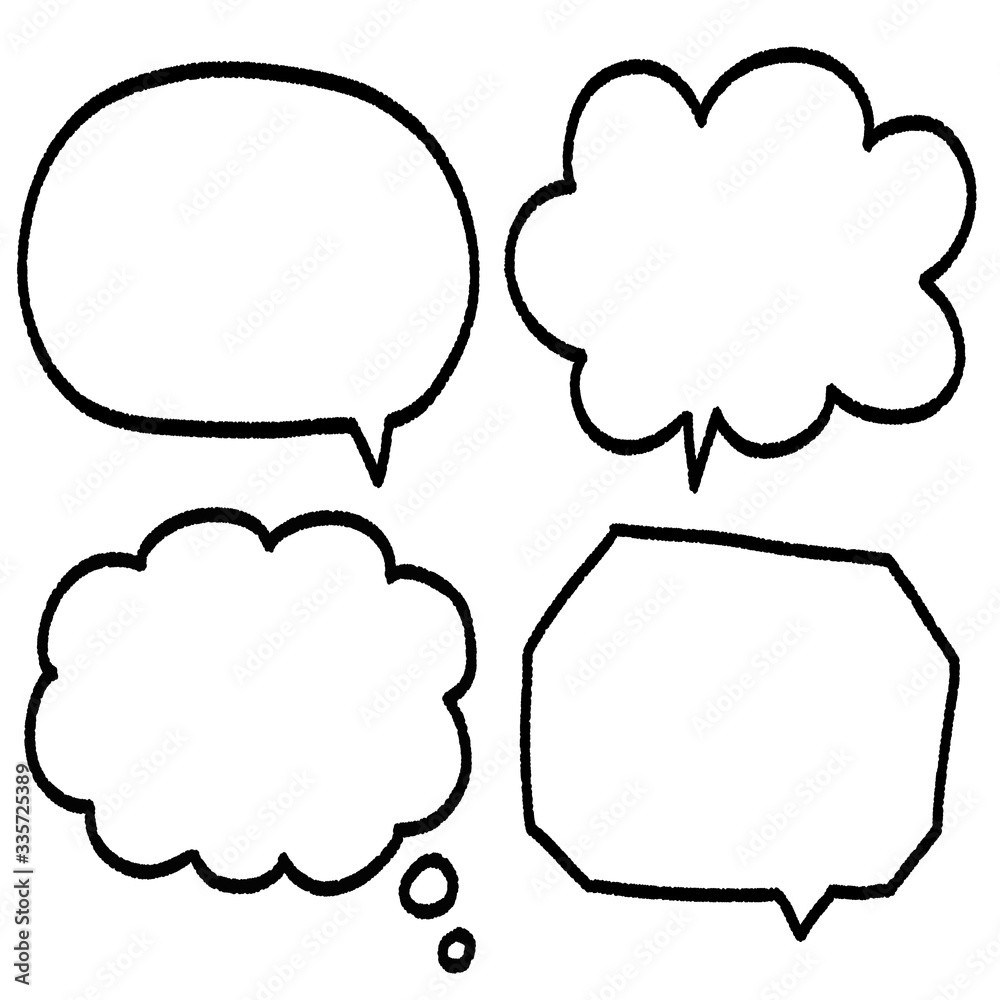 Fototapeta premium 吹き出しセット 枠