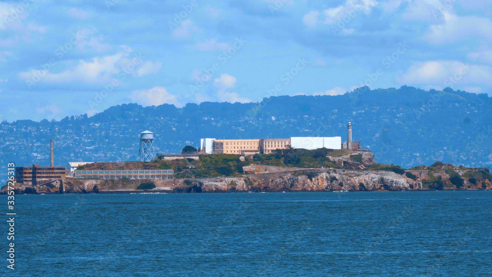 Famous Alcatraz Island and Alcatraz Prison in San Francisco