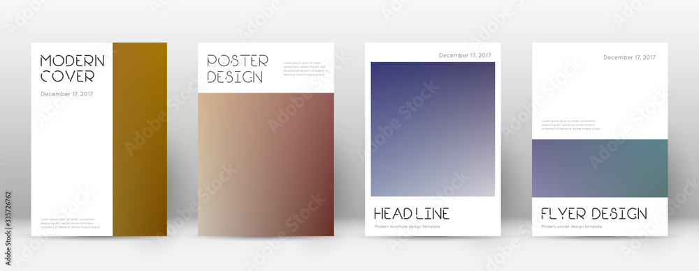 Naklejka premium Flyer layout. Minimal awesome template for Brochur