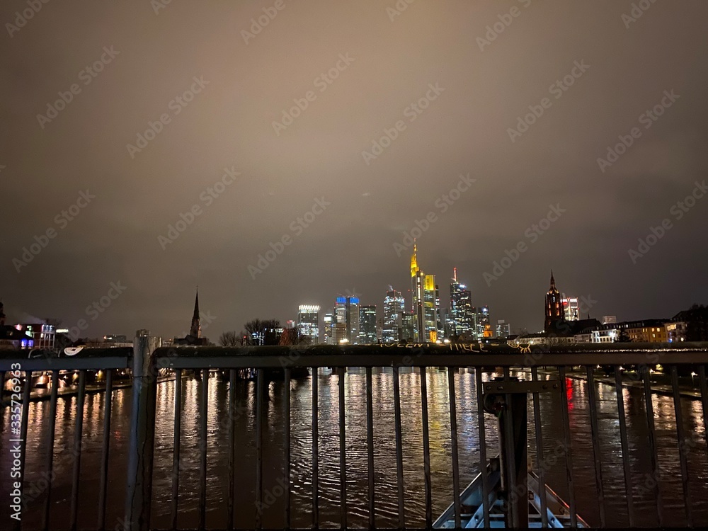 night view Frankfurt