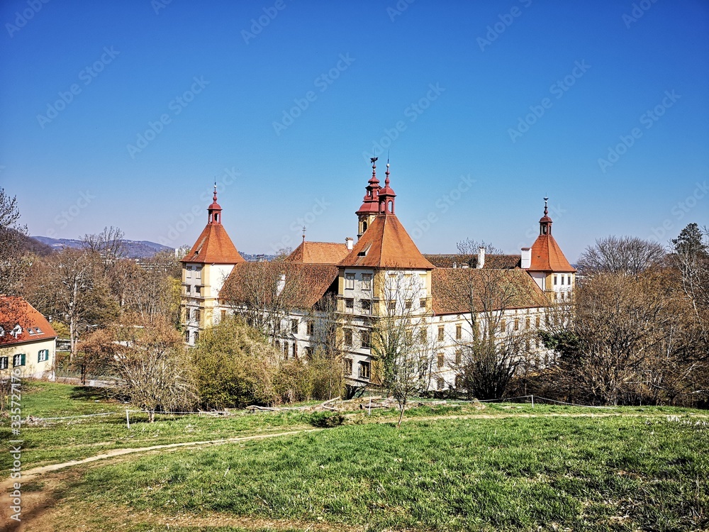 Graz Schloss Eggenberg Altstadt Sehenswürdigkeit Panorama