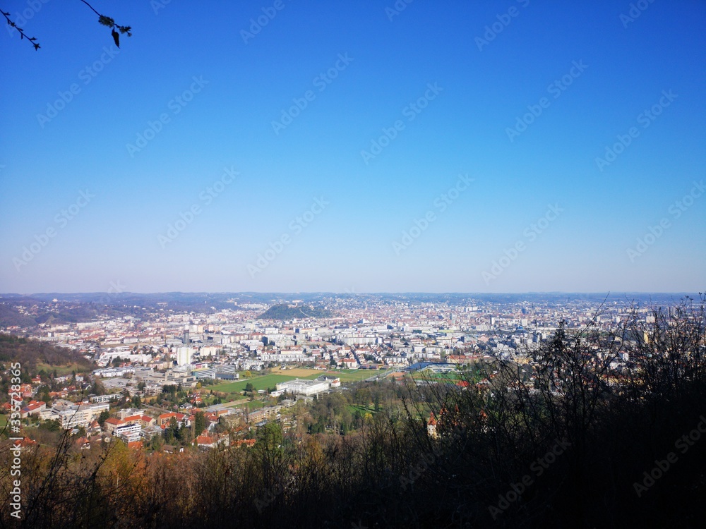 Graz Panorama Blick von oben