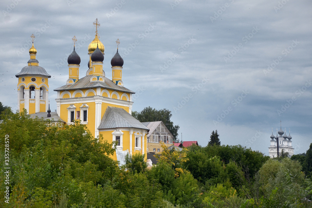 Sights of Murom, one of the oldest Russian cities. Churches and monasteries in the Golden Ring.