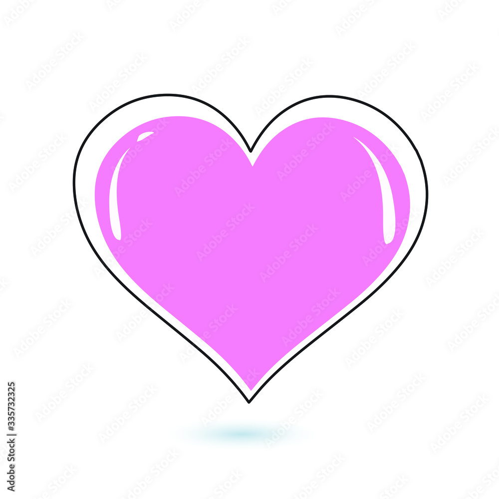 Vector, stacked pink hearts, on a white background, shiny
Vector, stacked pink hearts, on a white background, shiny