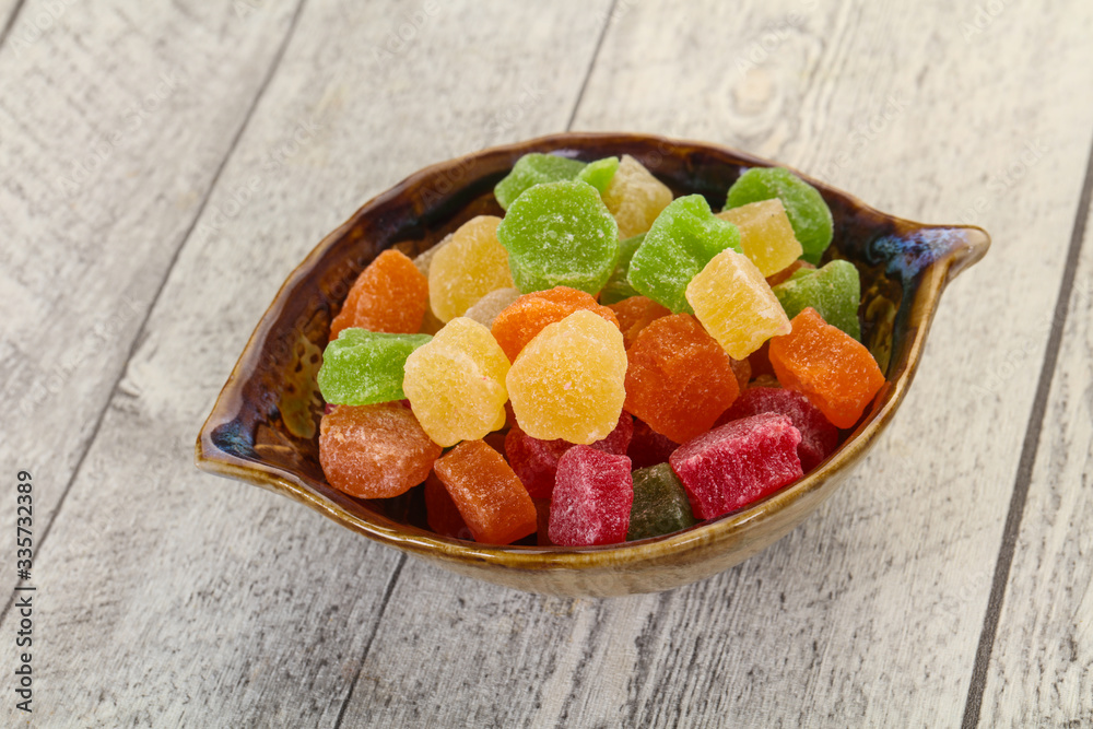 Sweet candied fruit