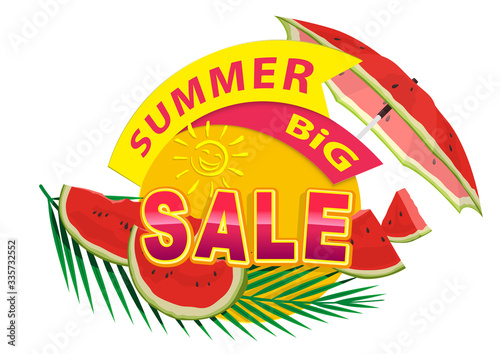 Summer Sale Sticker or Bann...
