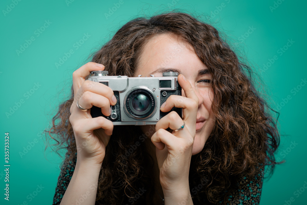 Woman with camera Woman with camera