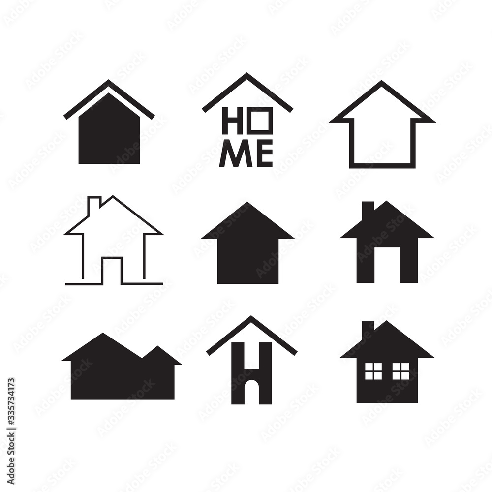 Simple modern house icon