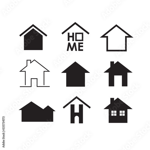 Simple modern house icon