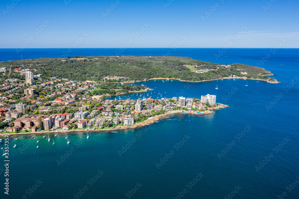 Aerial view on famous Smedley's Point, Sydney, Australia.