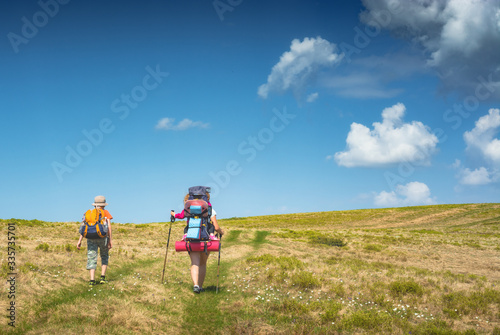 Family trekking