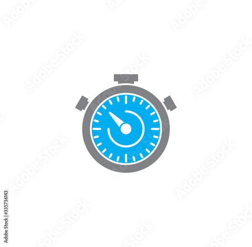 Stopwatch related icon on background for graphic and web design. Creative illustration concept symbol for web or mobile app