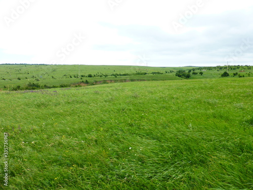 View of the Green field to the horizon