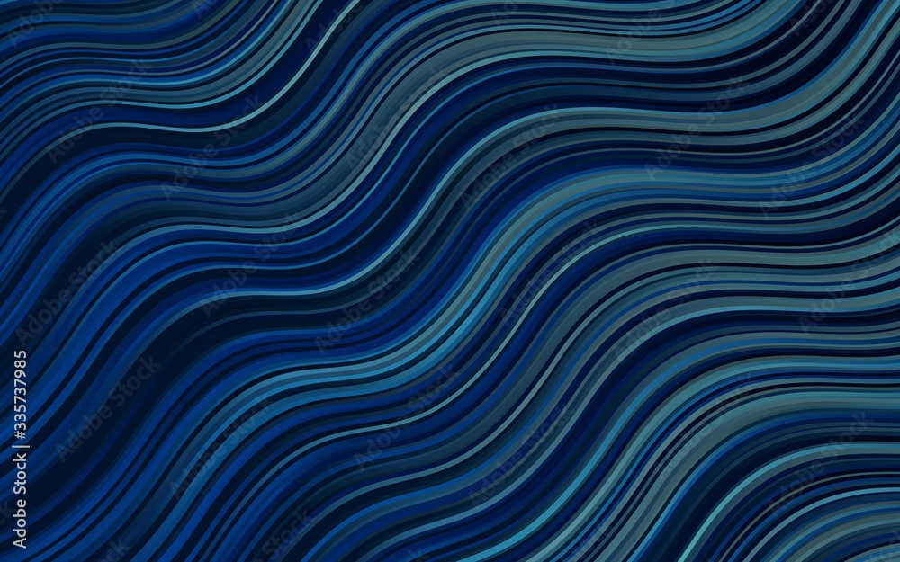 Dark BLUE vector background with lamp shapes. Modern gradient abstract illustration with bandy lines. Brand-new design for your ads, poster, banner. Dark BLUE vector background with lamp shapes. Modern gradient abstract illustration with bandy lines. Brand-new design for your ads, poster, banner.