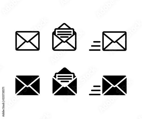 メールのアイコン 既読 未読 送信 受信 イラスト Stock Illustration Adobe Stock