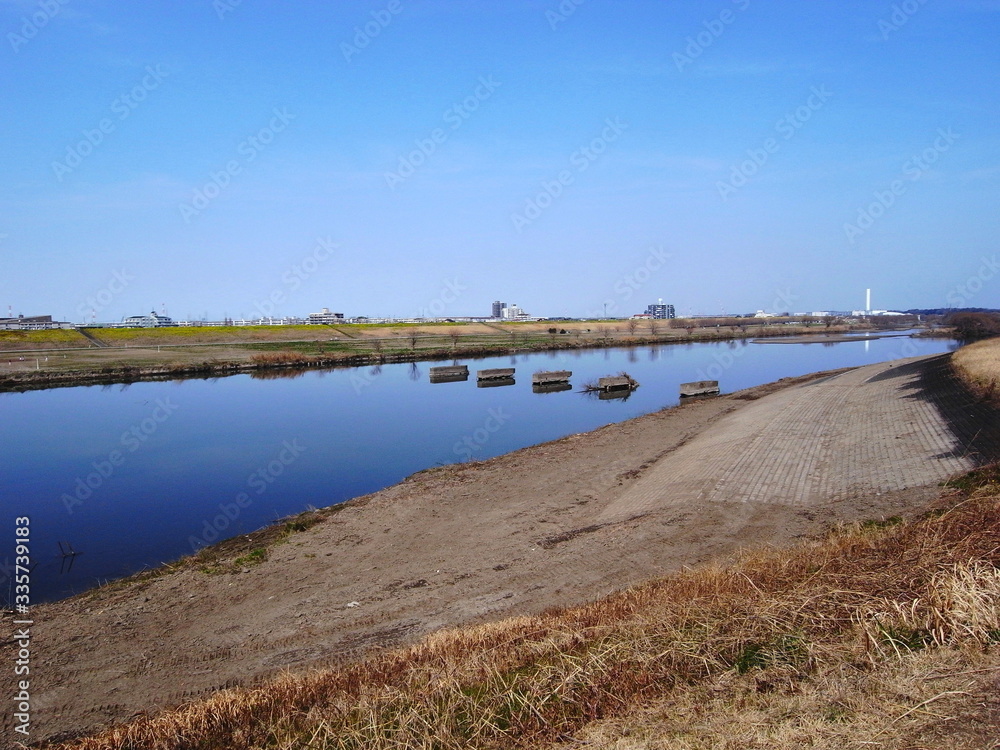 春の江戸川風景 春の江戸川風景