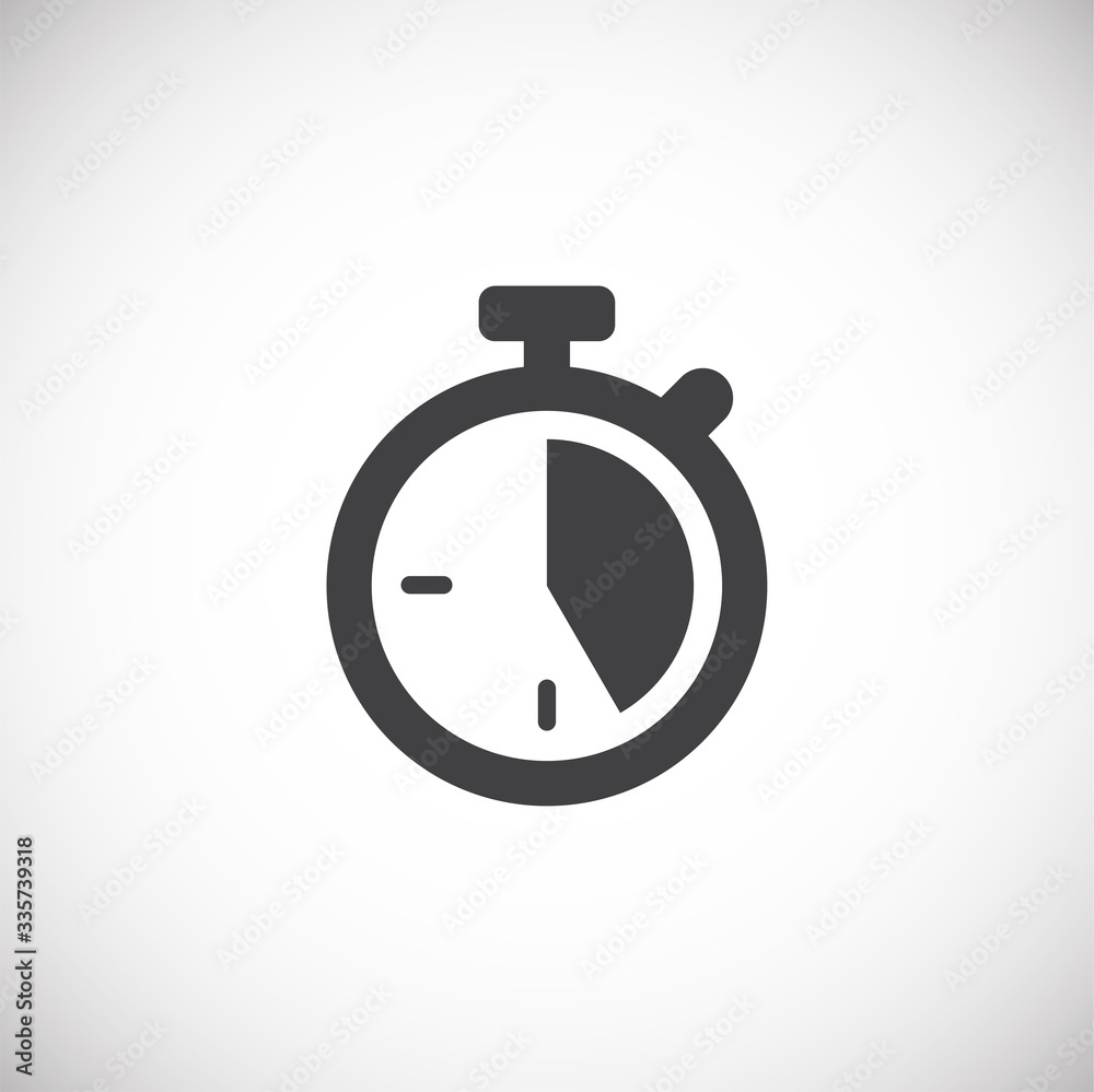 Stopwatch related icon on background for graphic and web design. Creative illustration concept symbol for web or mobile app Stopwatch related icon on background for graphic and web design. Creative illustration concept symbol for web or mobile app