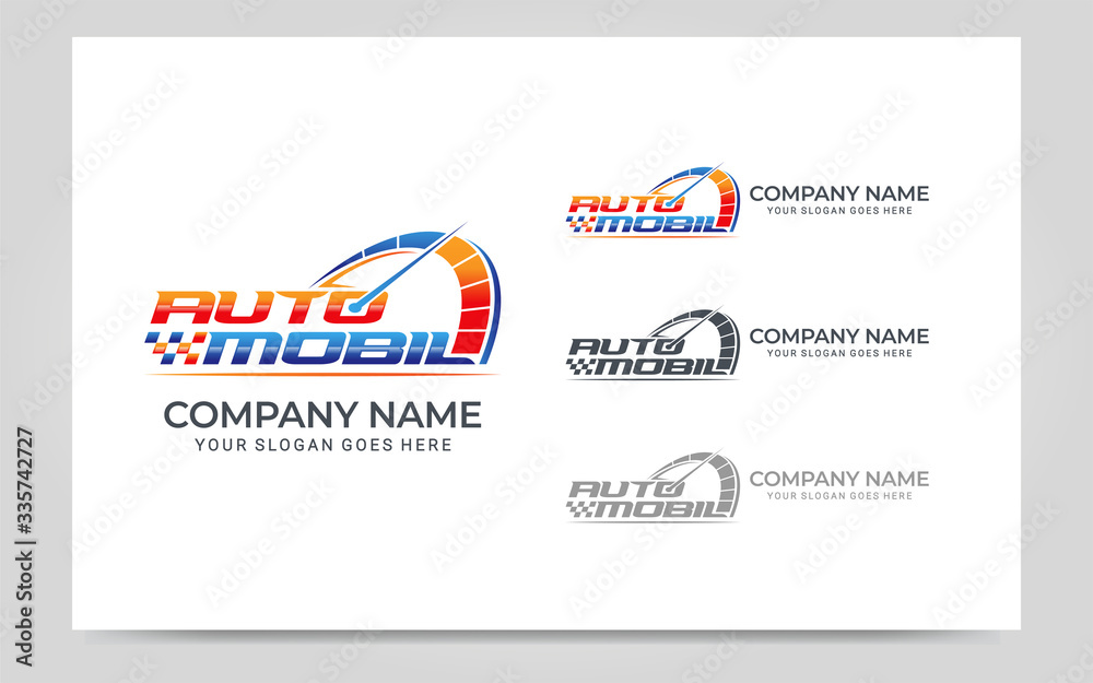 rpm automotive logo design. Editable logo design