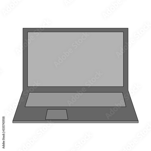 Laptop icon isolated on white background