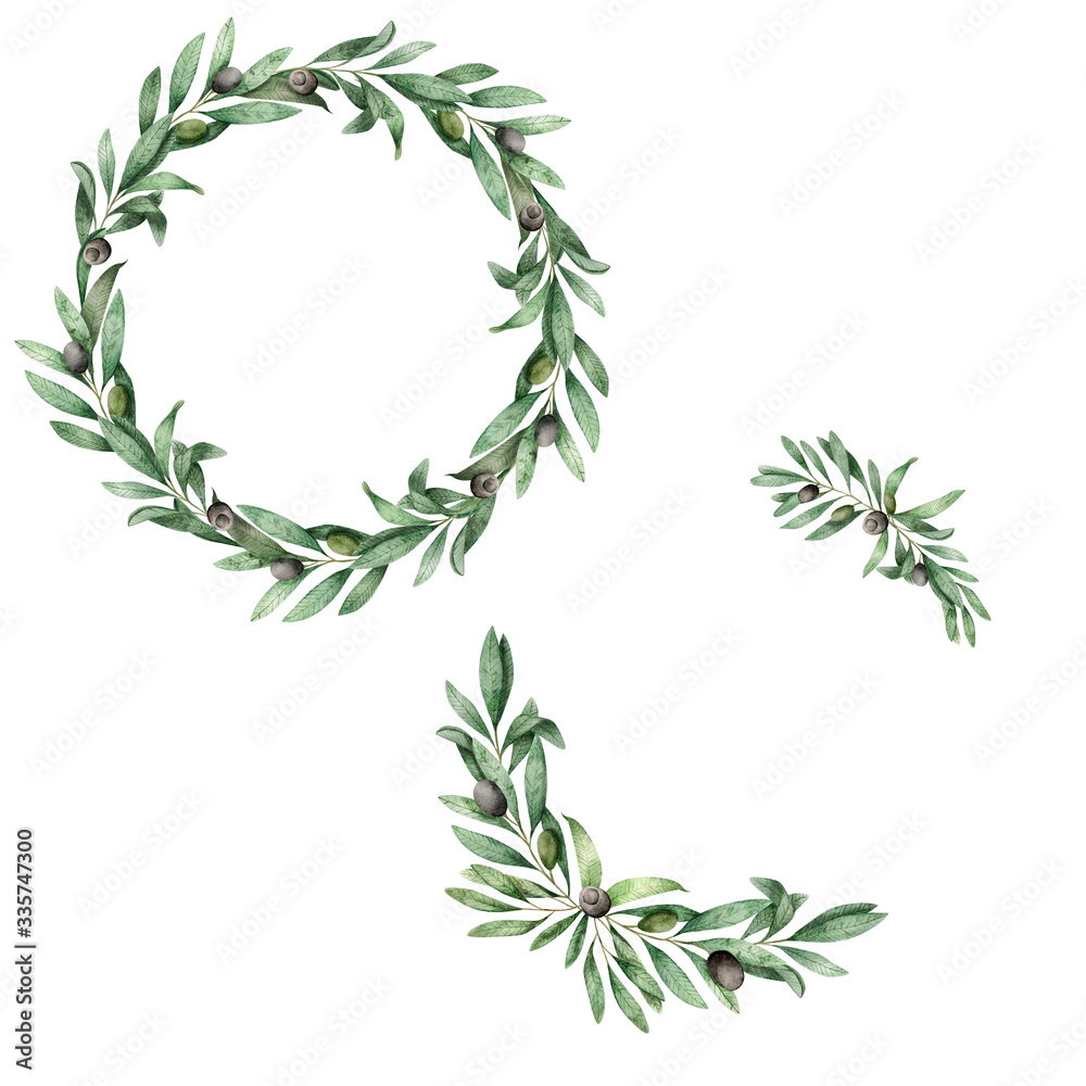 olive branch wreath